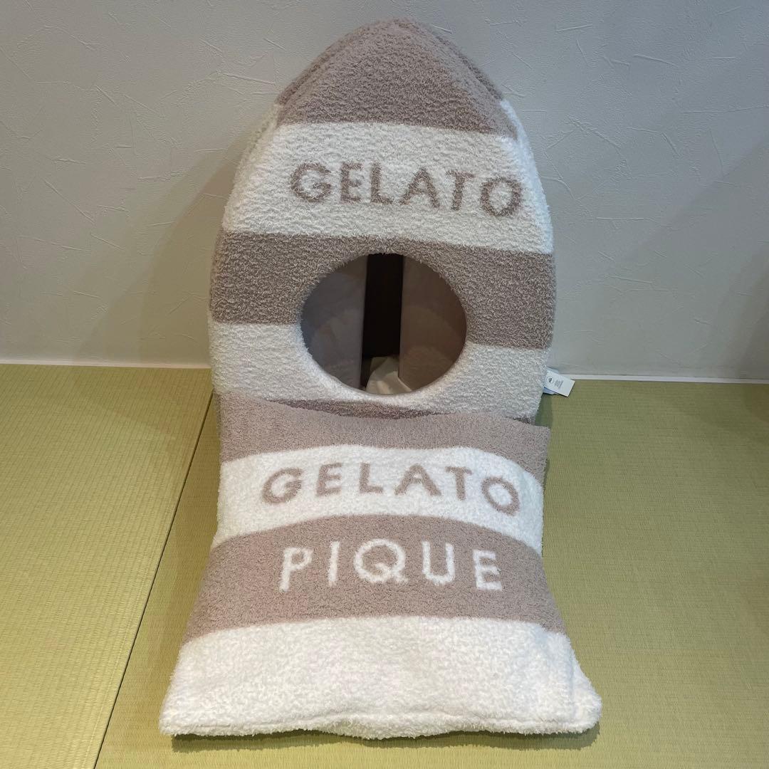 GELATO PIQUE ストライプペットハウス gelato pique（ジェラートピケ）【CAT&DOG】【販路限定商品】ベビ