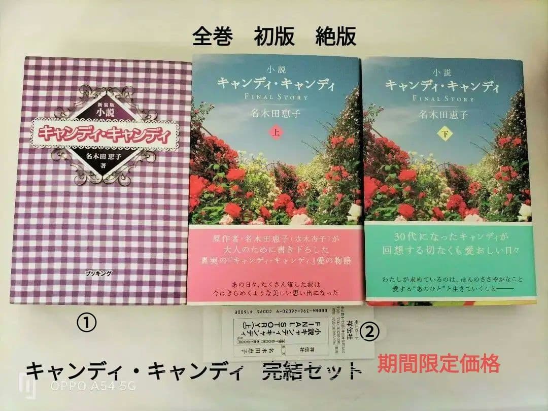 小説キャンディキャンディ上下巻(初版) 小説キャンディ・キャンディ
