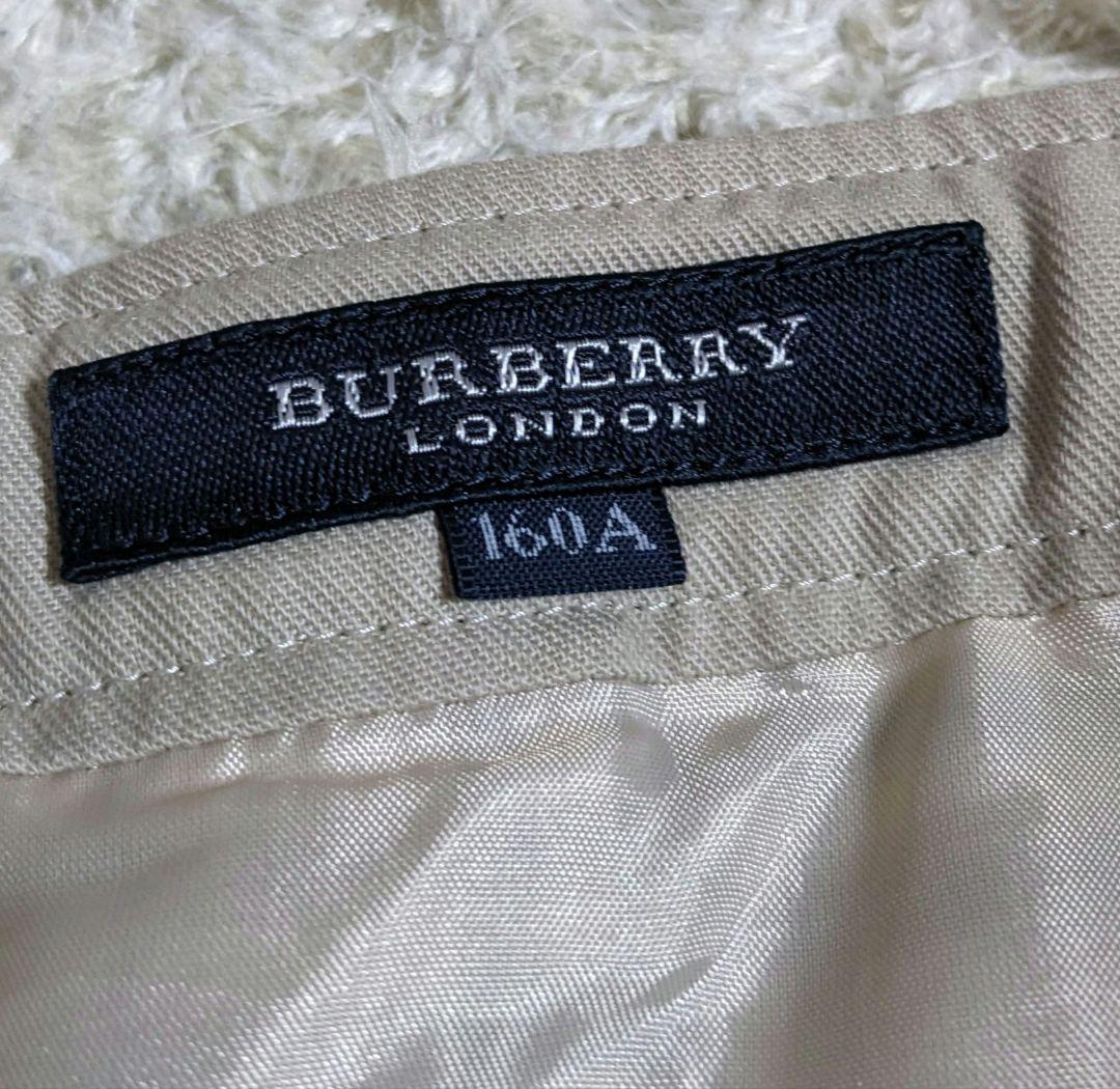 バーバリー　ロンドン　ノバチェック　プリーツ　ベルト　スカート　ゴム　160