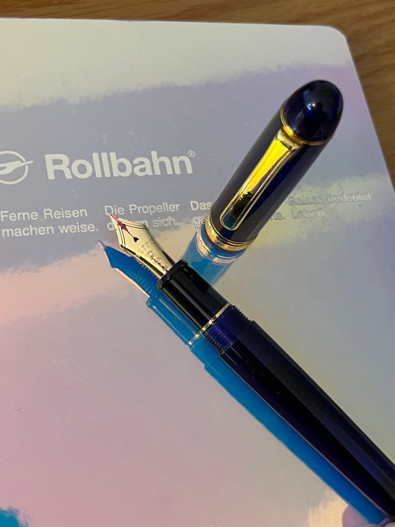 万年筆　センチュリー3776 F シャルトルブルー