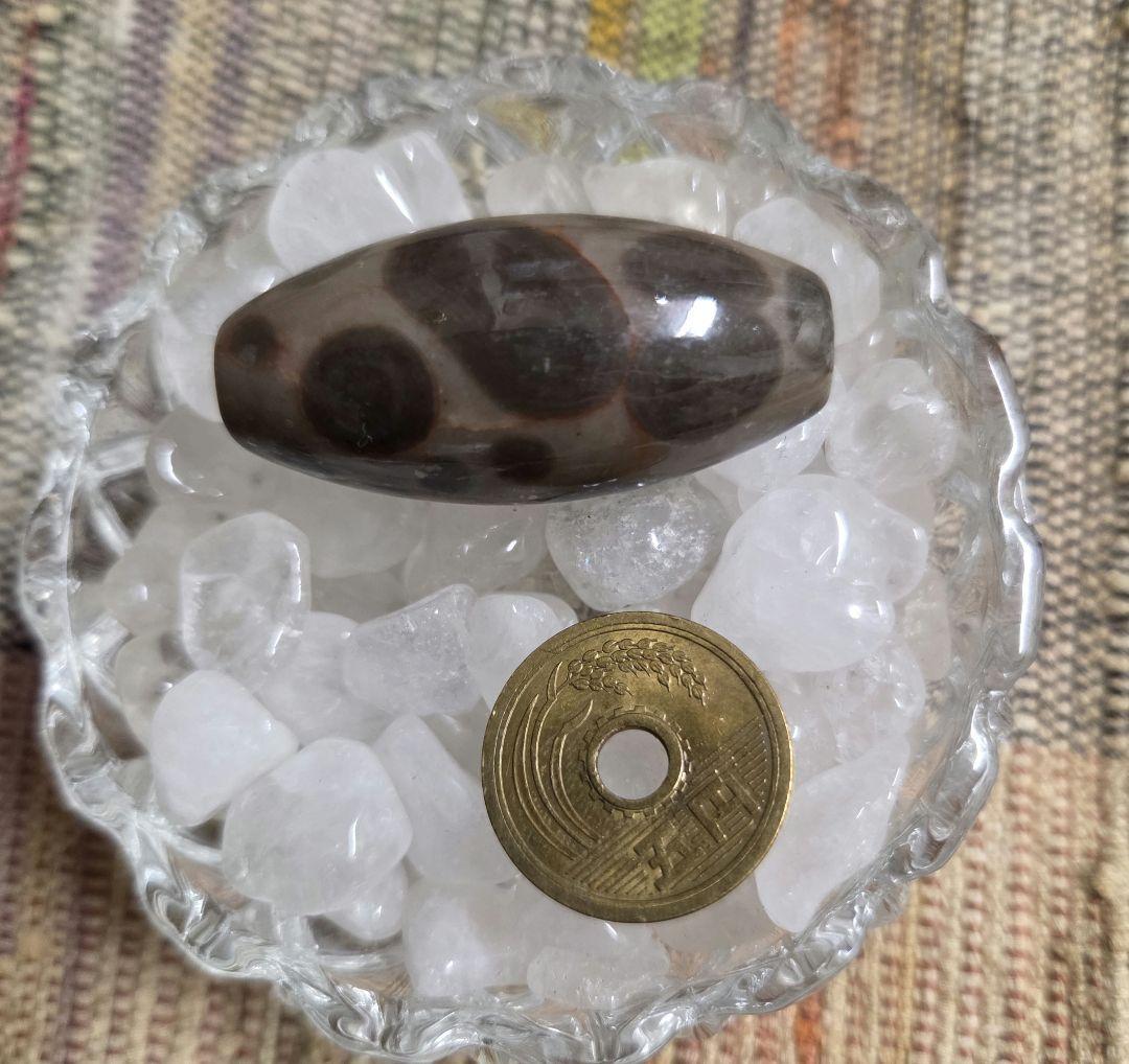 886 天珠 希少 釈迦偉伝 水晶質瑪瑙 西蔵 金剛 仏舎利！