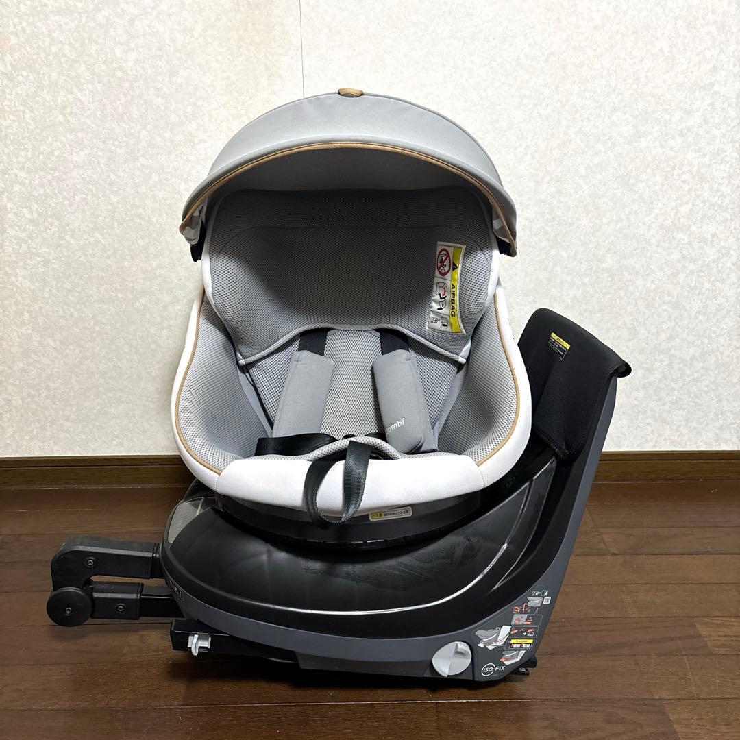 美品】Combi クルムーヴスマート ISOFIX JL-540 グレー