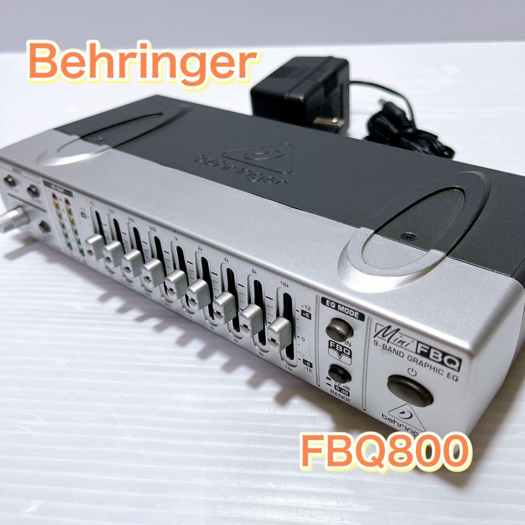Behringer FBQ800 超コンパクト 9バンドグラフィックイコライザー
