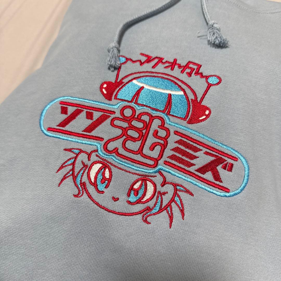 逃げ水あむ × S◯XSOCKS ソソミズパーカー ブルー LLサイズ