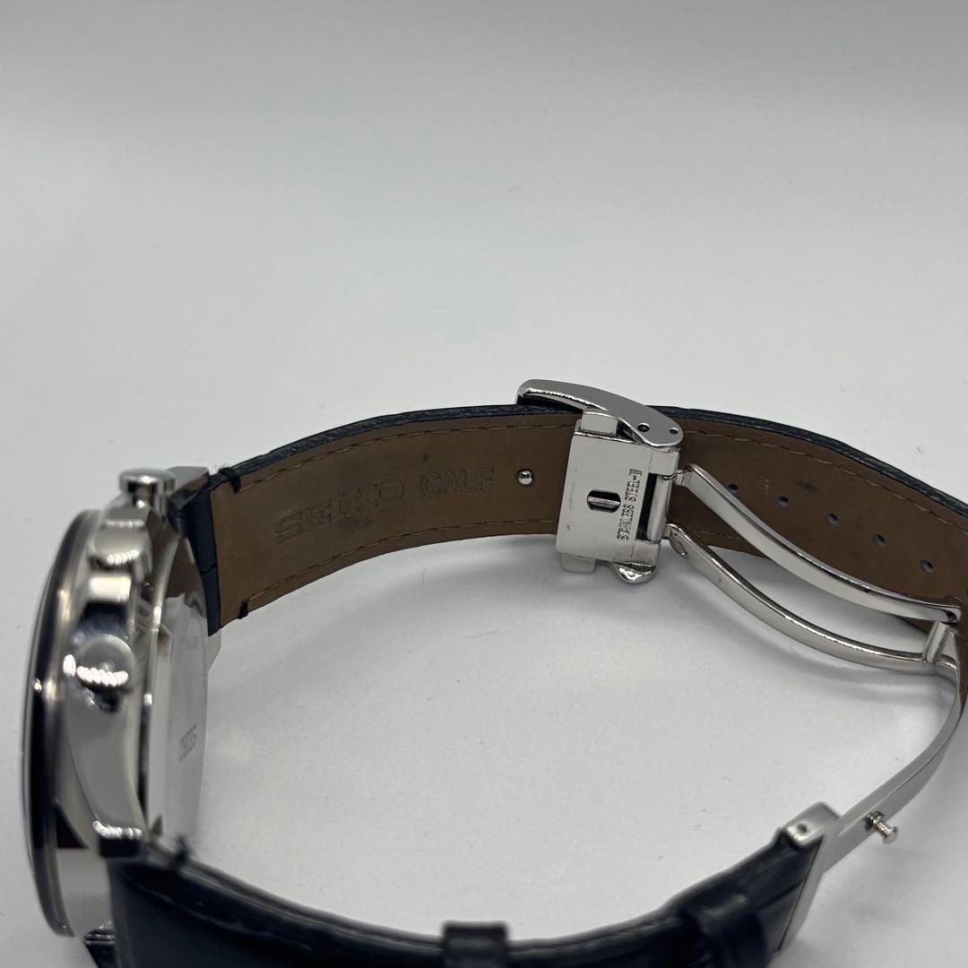 美品 SEIKO クロノグラフ SBTR021 ブラック セレクション クオーツ