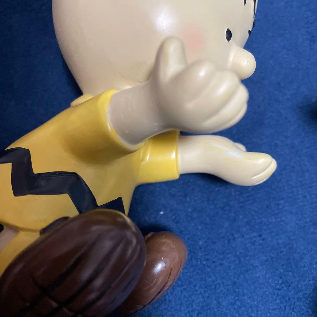 チャーリー・ブラウン スヌーピー メガネスタンド　　　フィギュア　陶器　小物入れ