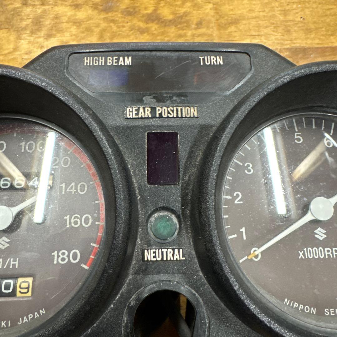 【超希少当時物】　国内　スズキ純正　GT380B7 実働メーター　後期型