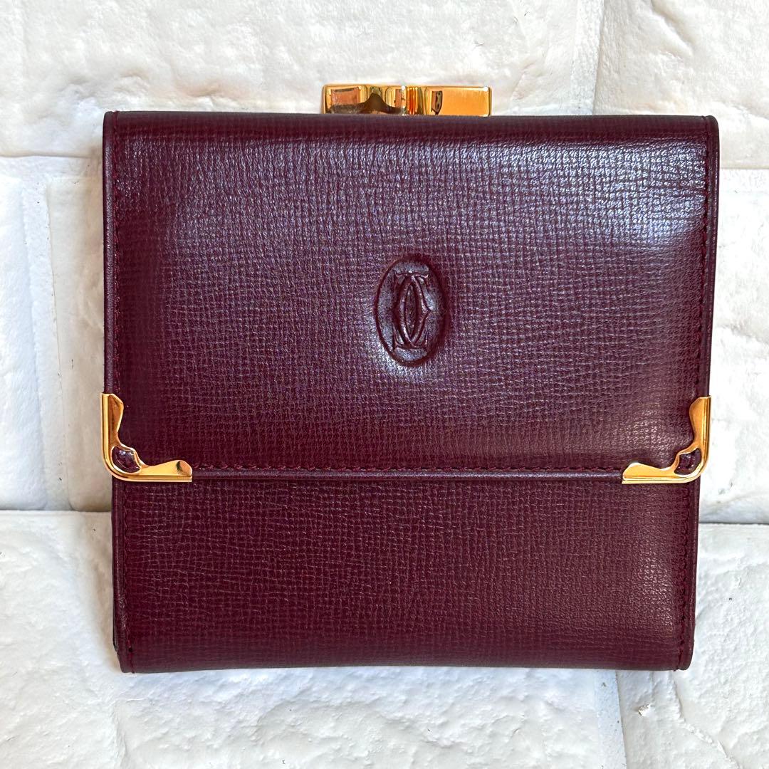 超美品】Cartierカルティエ マストライン 3つ折り財布