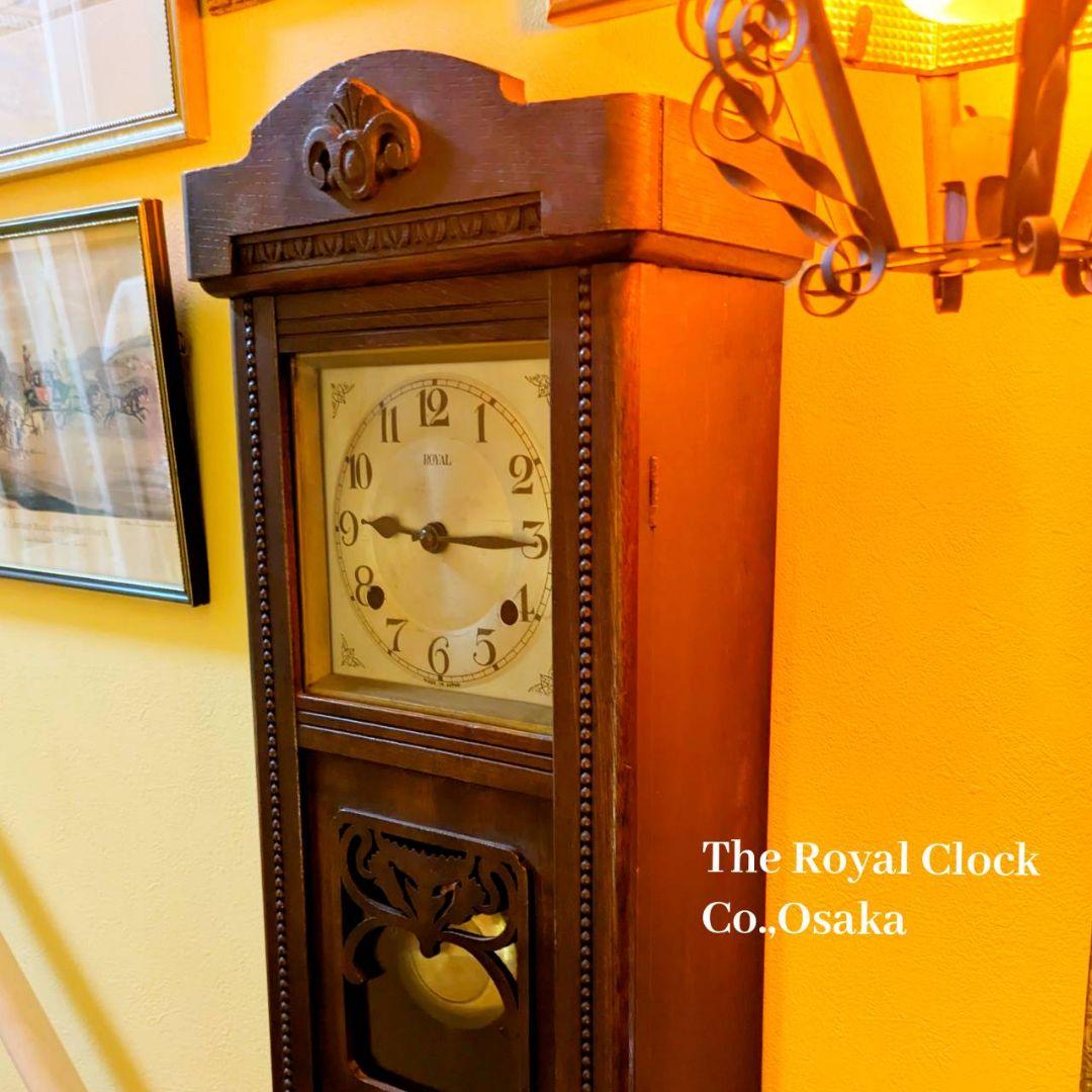 アンティーク掛時計　ヴィンテージ掛時計　古時計　振り子時計