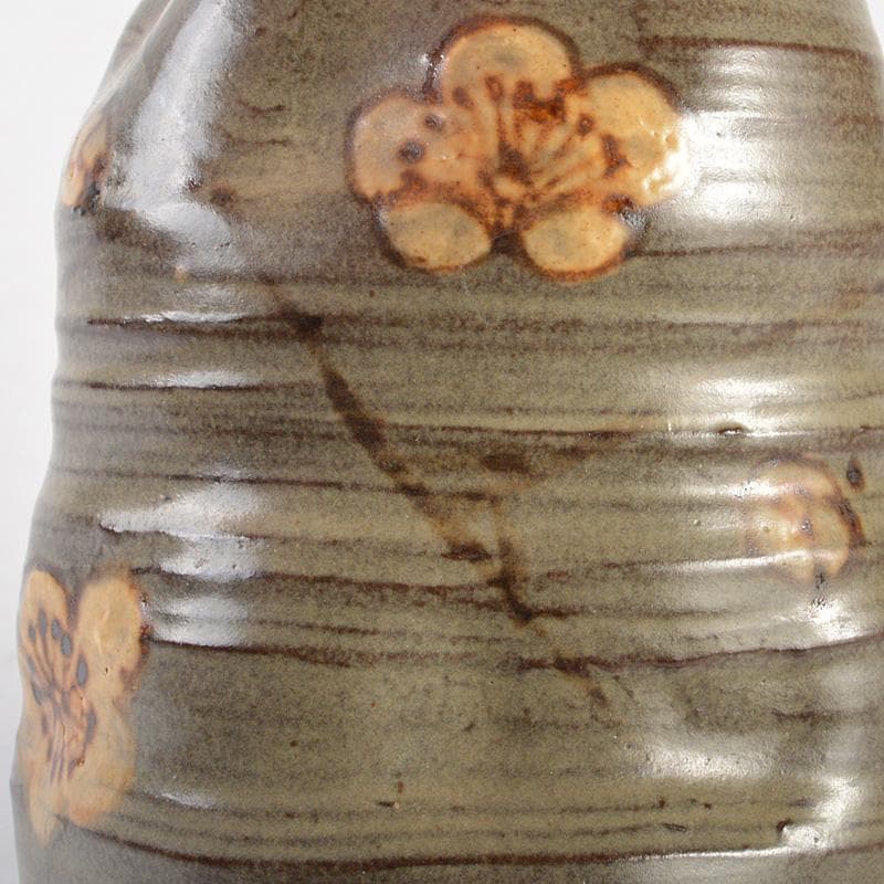 佐渡無名異焼　人間国宝　金渓堂　伊藤赤水造　一輪挿　共箱　2点　V　R7315