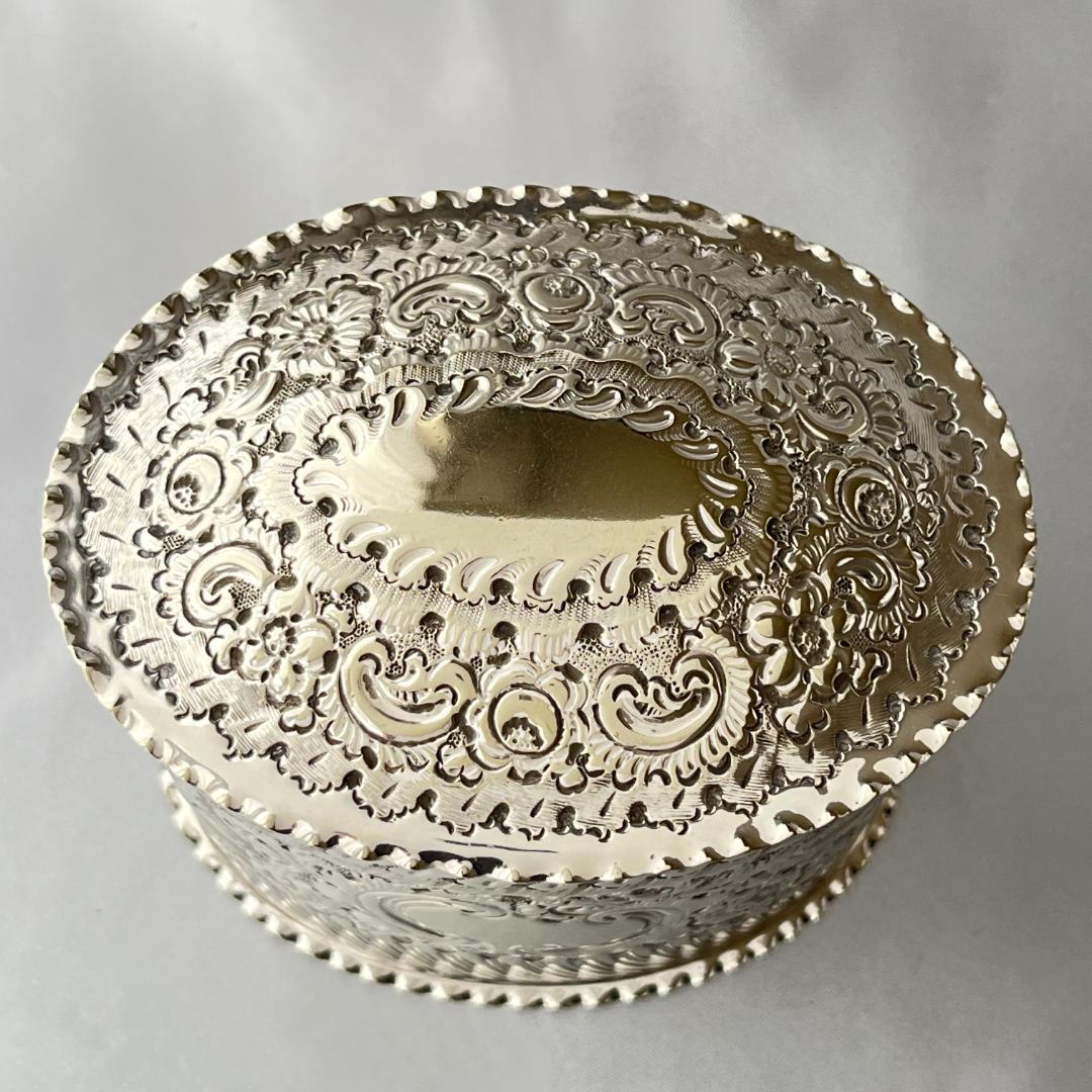 【Atkin Bros】ビクトリアン ティーキャディ 【シルバープレート】