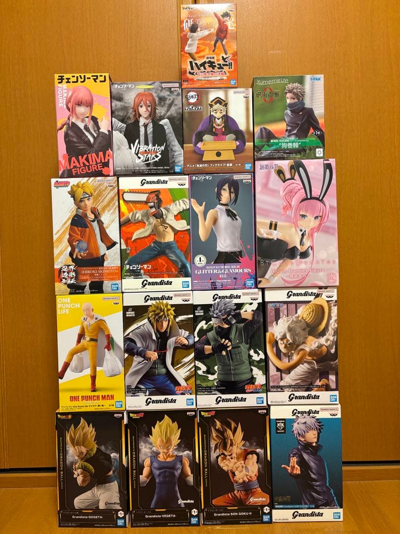 プライズフィギュア まとめ売り グランディスタ チェンソーマン 鬼滅の