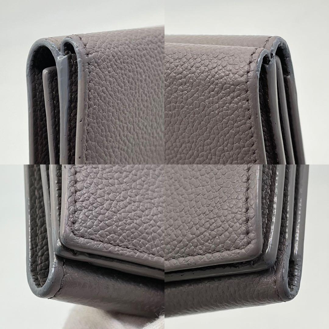 サンローラン 三つ折り財布 ロゴ入り タイニーウォレット オリガミ