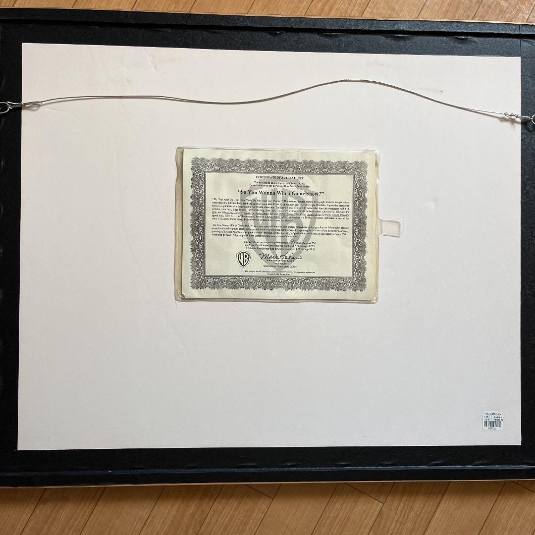 ワーナーブラザーズ　キャラクター　額縁付