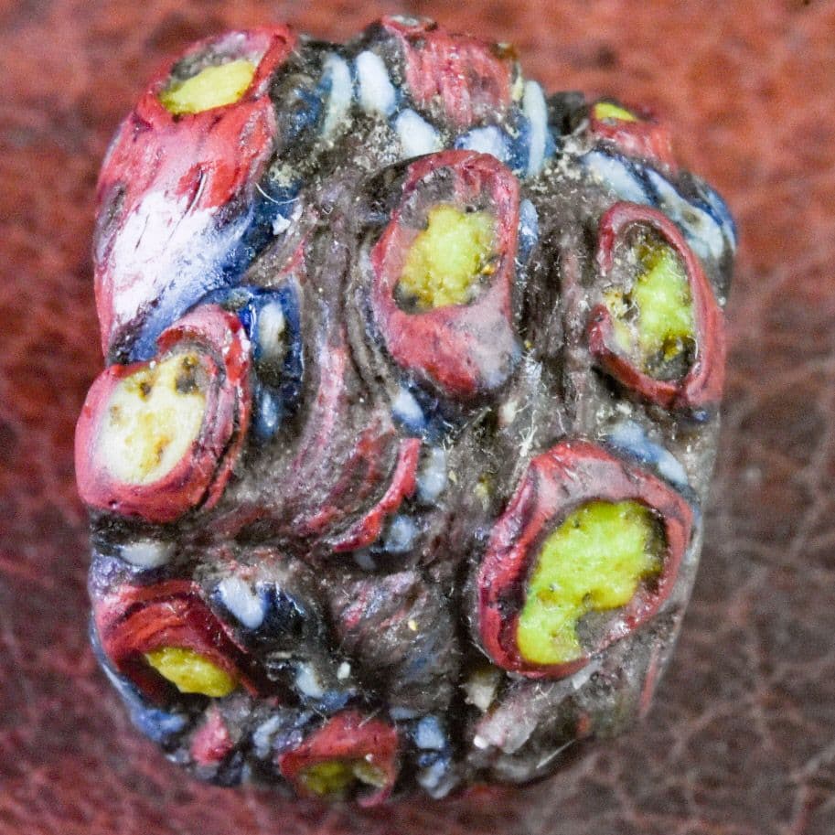 7〜10世紀 アフガニスタン出土 イスラムモザイクビーズ 7〜10世紀 アフガニスタン出土 イスラムモザイクビーズ 7〜10世紀