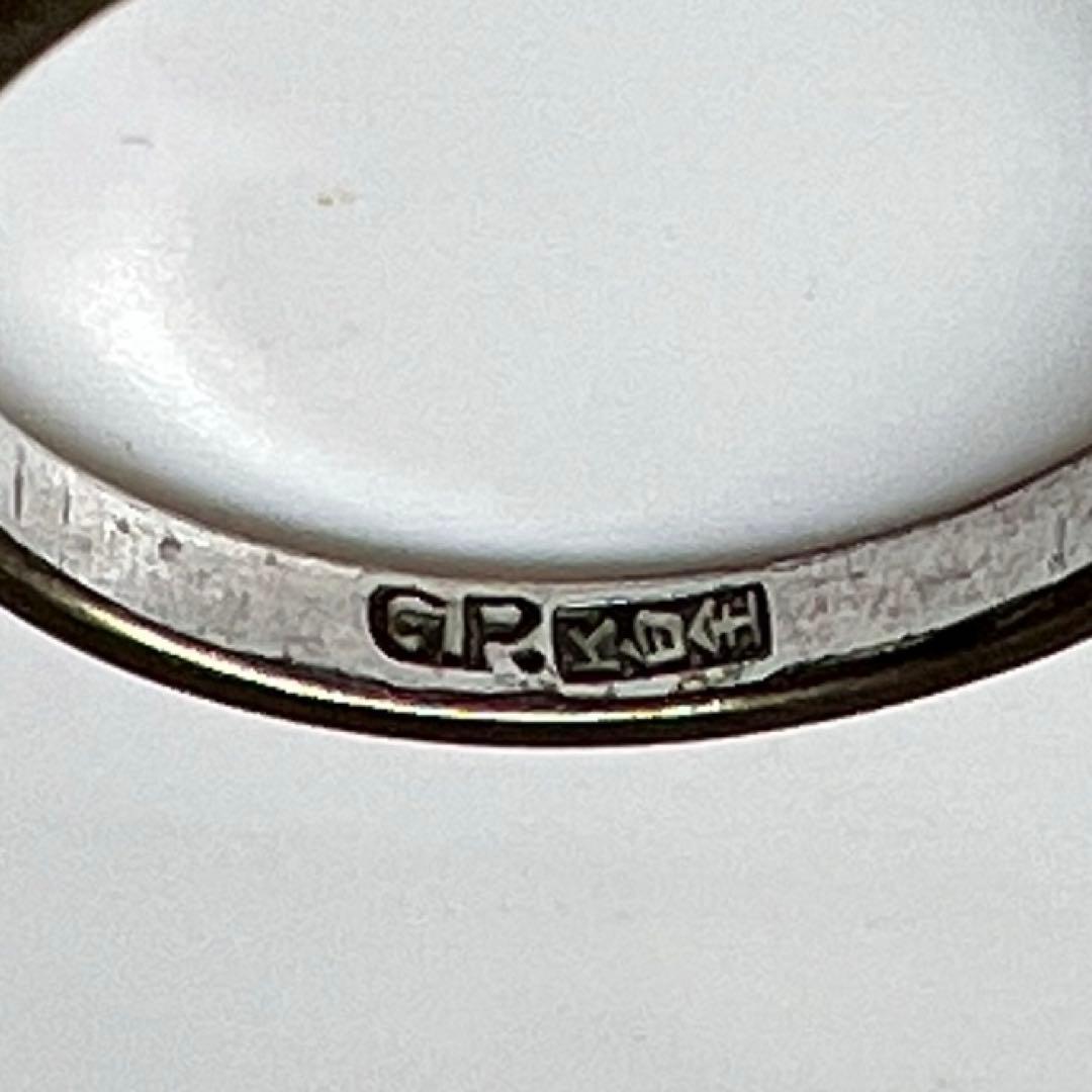 K白金 0.75ct サファイア指輪 2.5g 東キ8-0124ア㊱