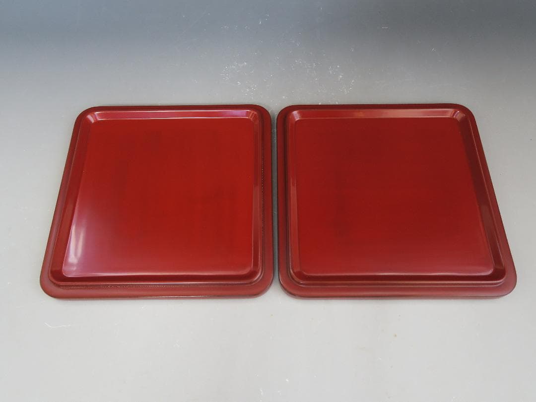 輪島塗】根来研出 五段重 堅牢優美 徳野漆器店 朱塗 蓋二