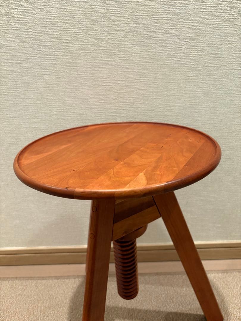 広松木工 LUMEスツール ブラックチェリー