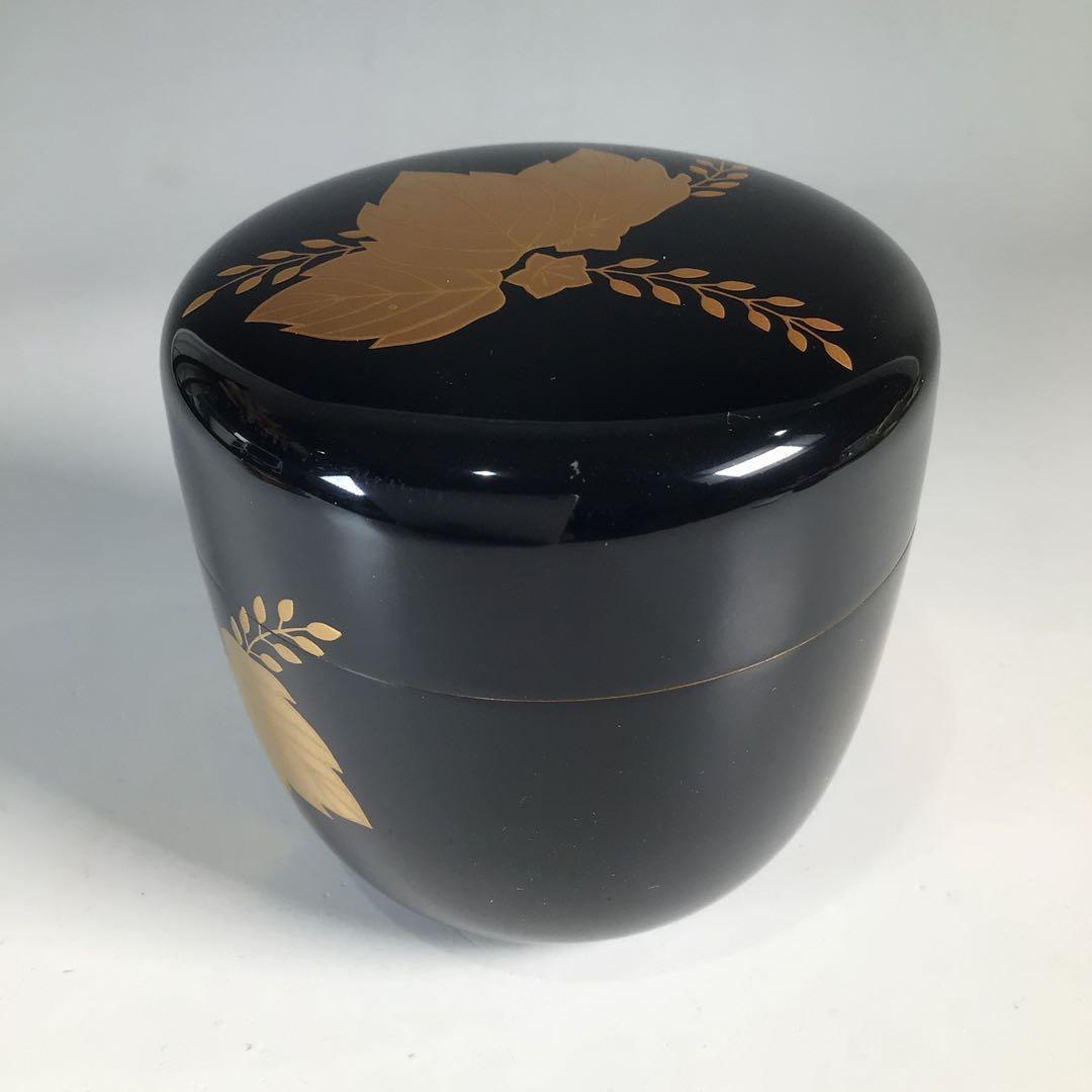 Ｎ５７６　棗　『関口輔聖作』『久田宗也　尋牛斎　極箱』『桐蒔絵』『大棗』　茶道具