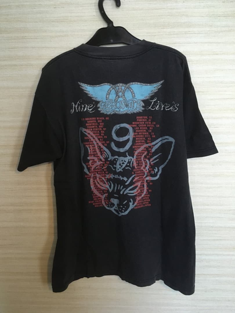 美品✨️エアロスミス97-98NINE LIVES TOUR TシャツL 美品✨️エアロ