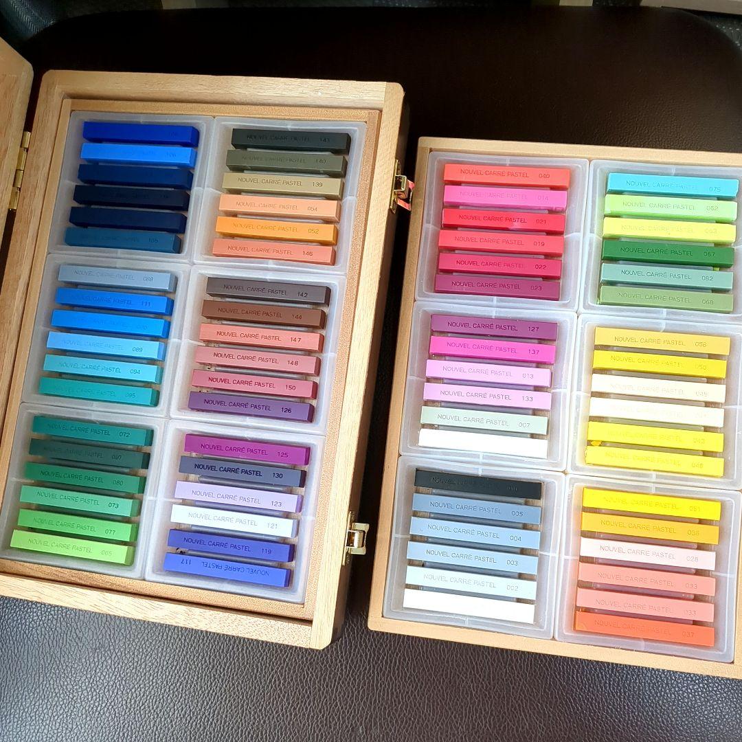 ヌーベル カレー パステル 72色 パステルアートセット 木製ケース入り