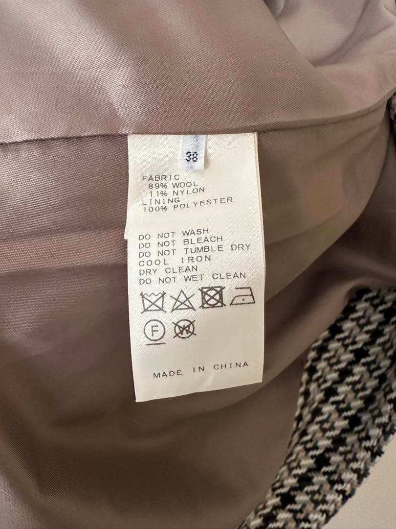 SLOBE IENA チェックスタンドコート ロングコート ウール◇6724 SLOBE