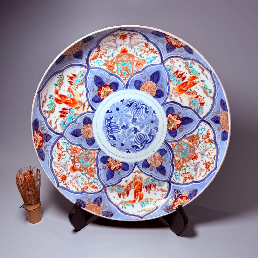 江戸末期～明治期 古伊万里 色絵賢人図尺皿 直径33㎝ 古美術 - メルカリ