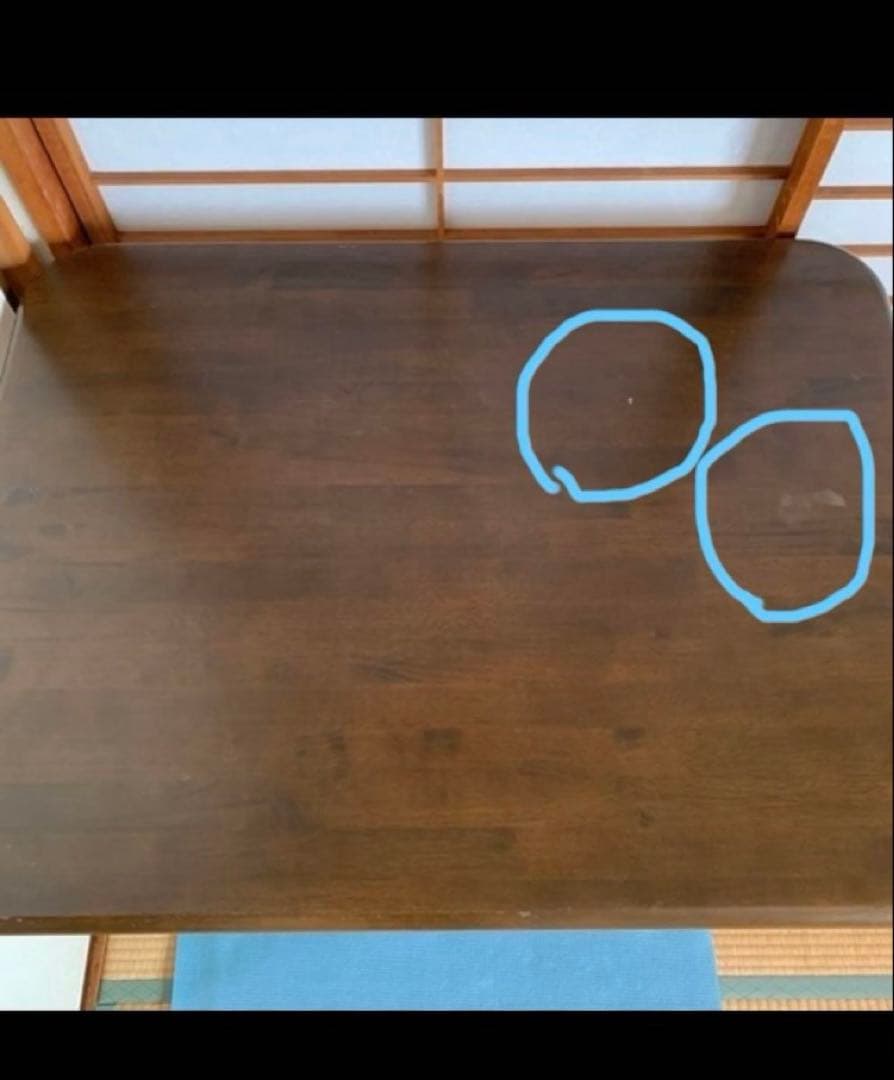 esuesu ダークブラウン 昇降ダイニングテーブル