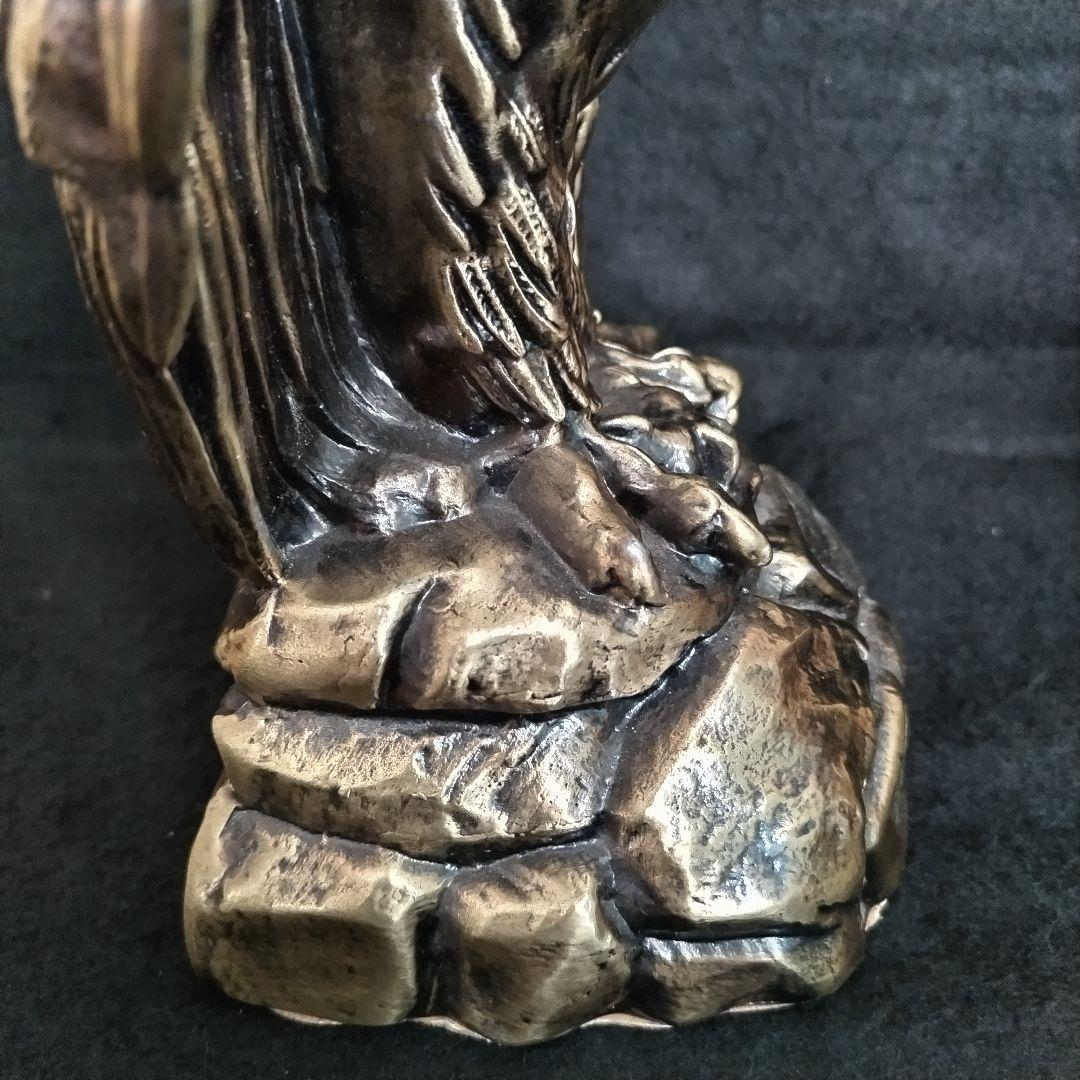 鷲の彫刻 シルバー 金属製 アメリカ 雑貨 アンティーク 1912年製
