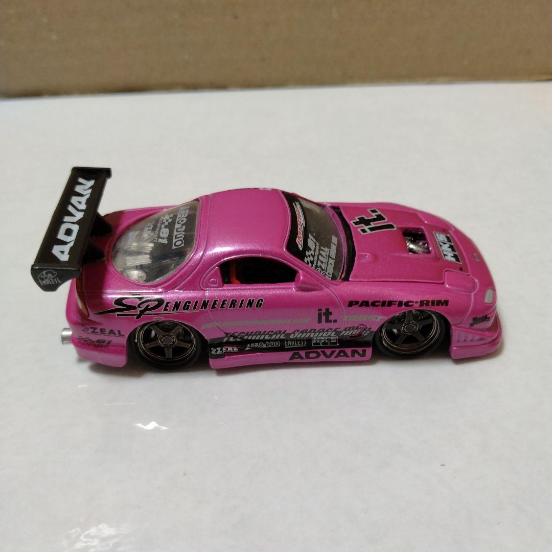 ジャンク 1/64 マッスルマシーン 3 FD3S D1仕様 ピンク
