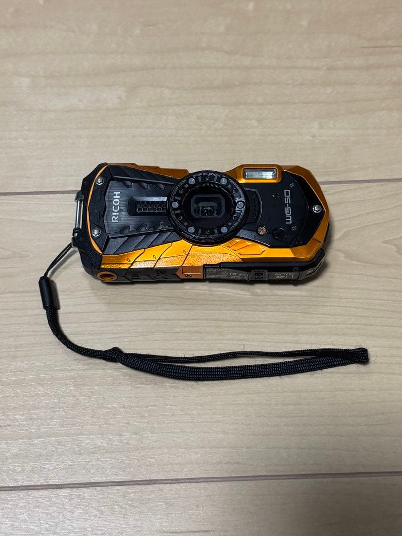 RICOH WG-50 オレンジ 防水カメラ 動作確認済 RICOH WG-50 ORANGE