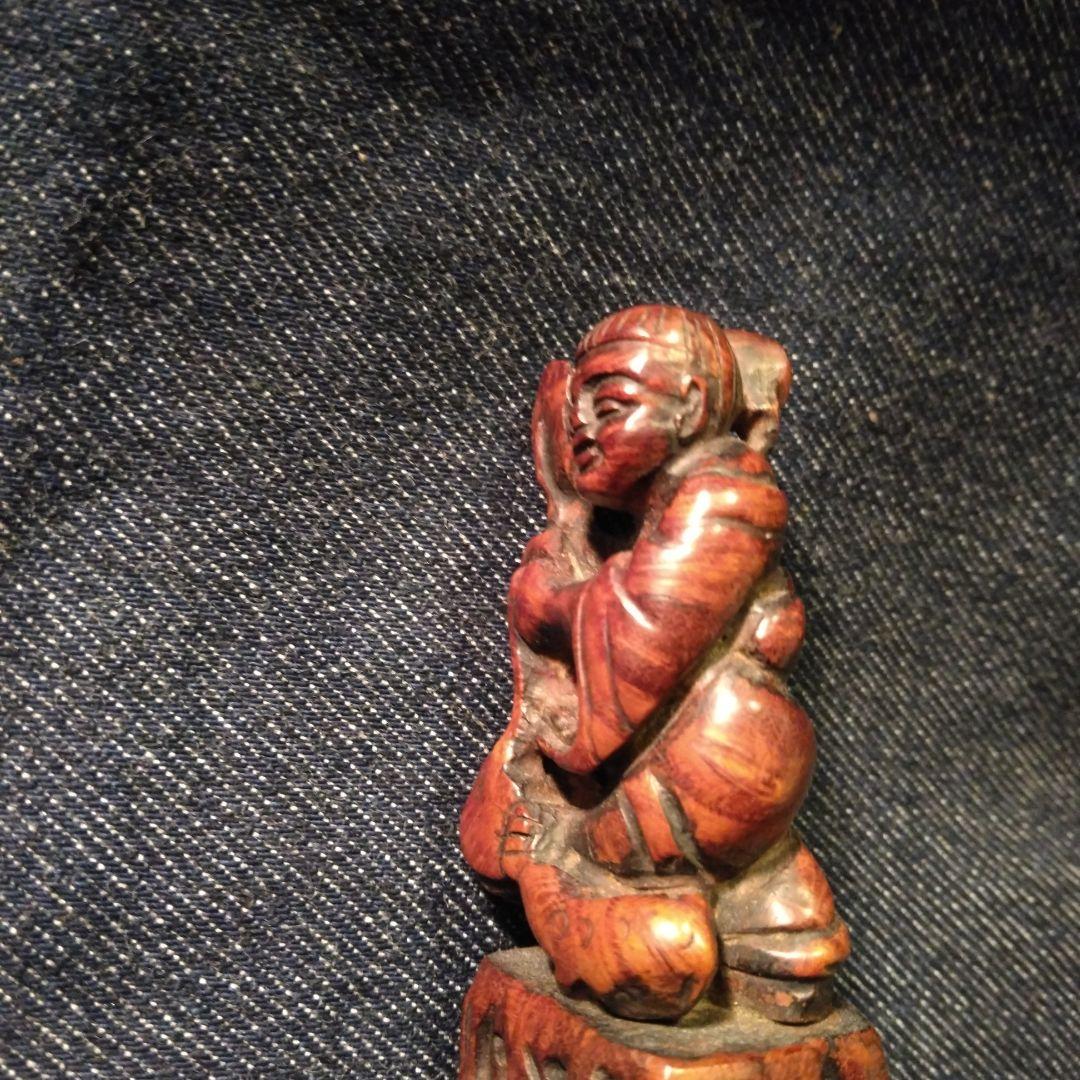 古い　根付　さげもの　骨董　木製　着物