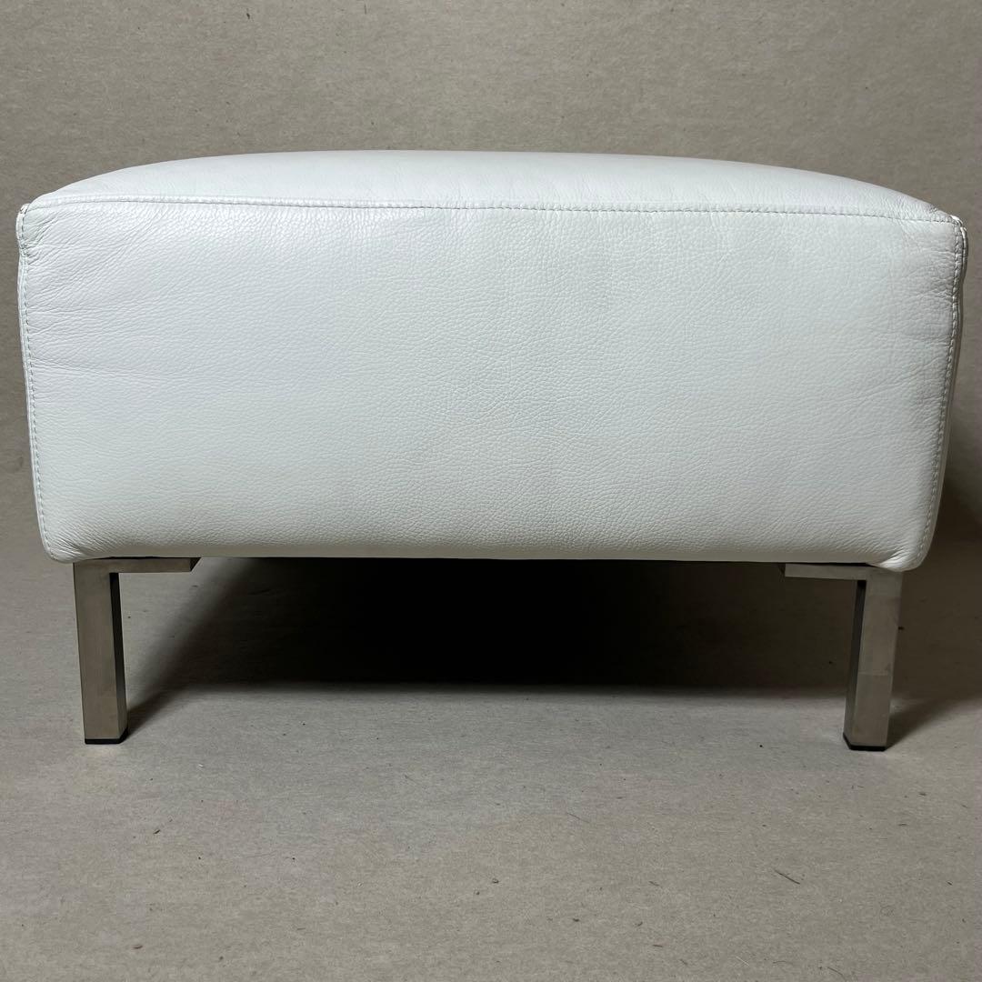 eilersen アイラーセン スツール オットマン レザー 本革 ホワイト 白