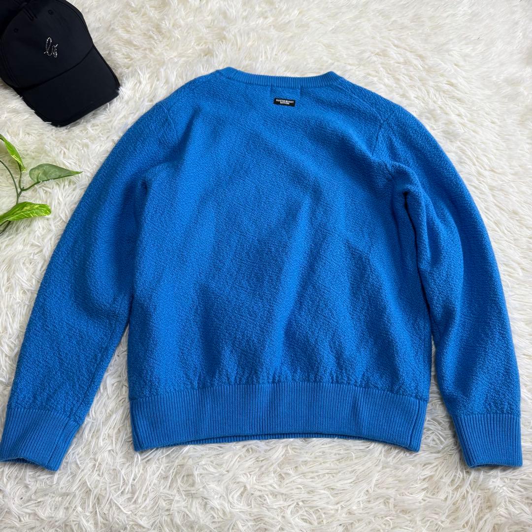 【マスターバニー】極美品✨セーター 裏地付き 2024モデル ブルー 1