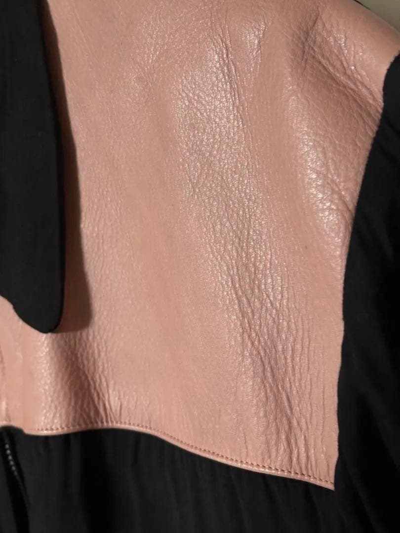 Dry Bones ギャバジャン Mサイズ　ブラックピンク　レーヨンジャケット