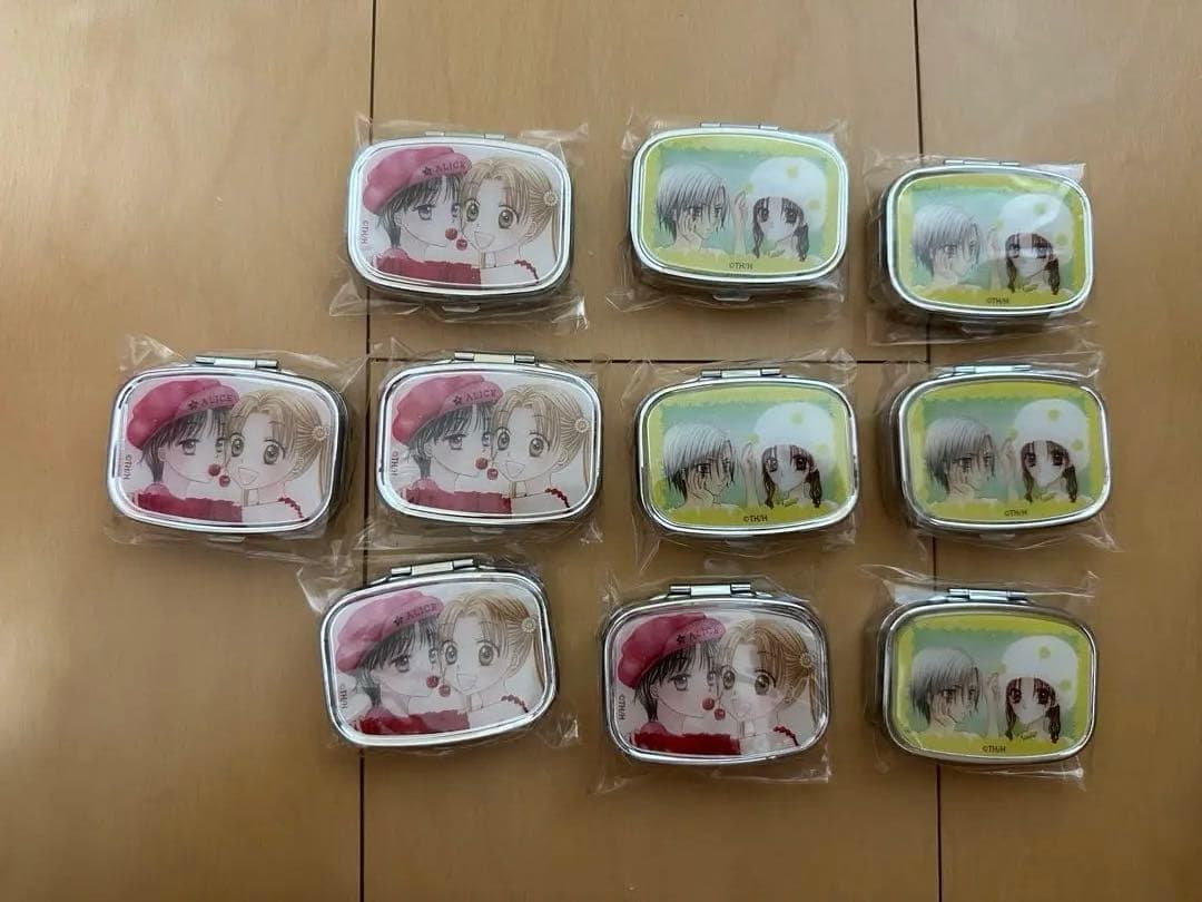 学園アリス　まとめ売り　複製原画　スクエア缶マグネット