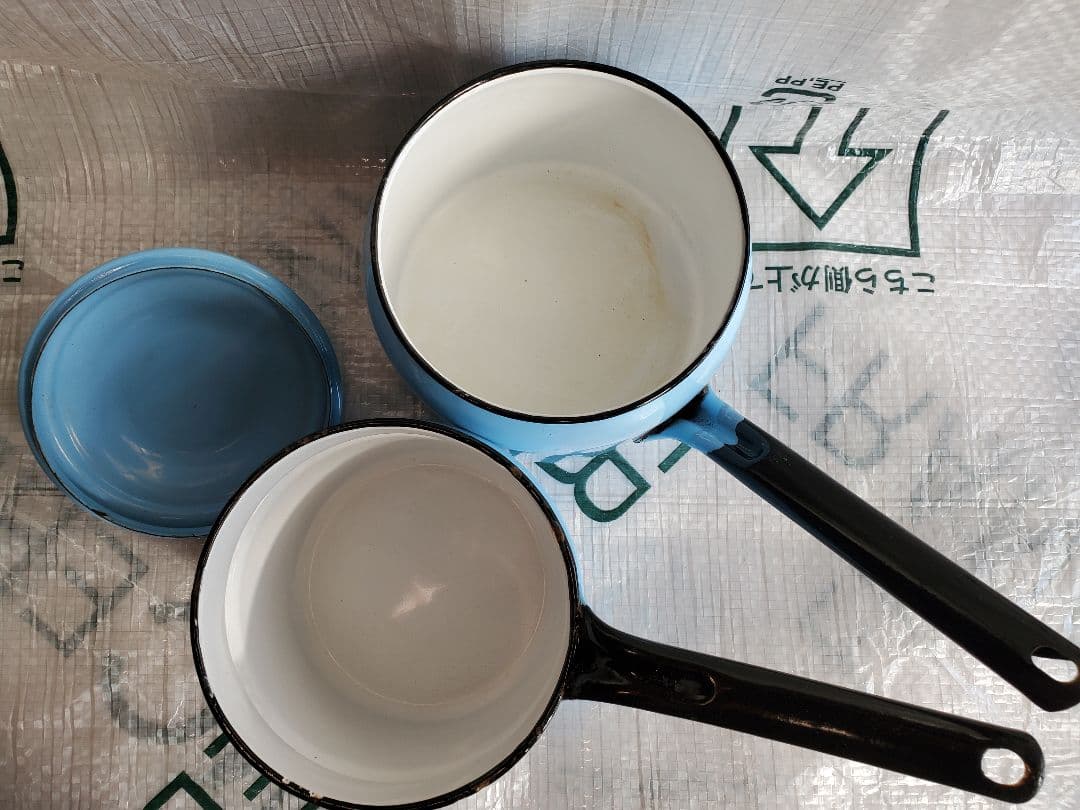 チェコスロバキア ホーロー ダブルボイラー - メルカリ