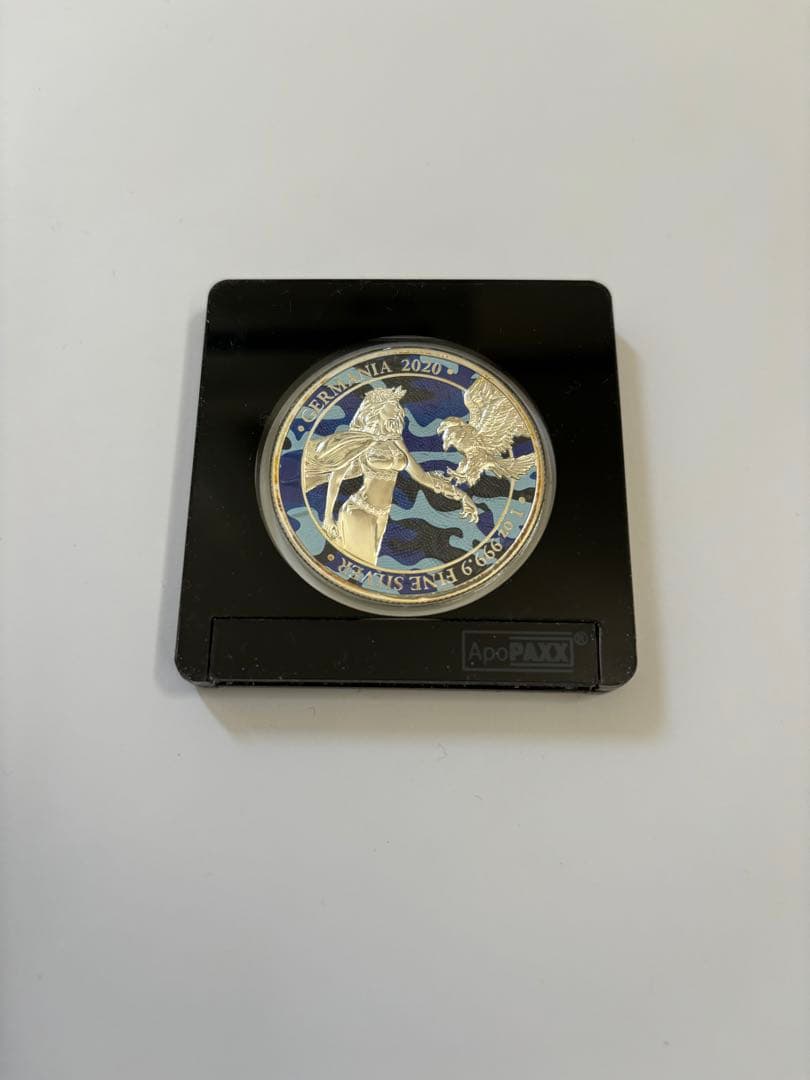 2020 ドイツゲルマニアCAMOUFLAGE 純銀1オンス銀貨