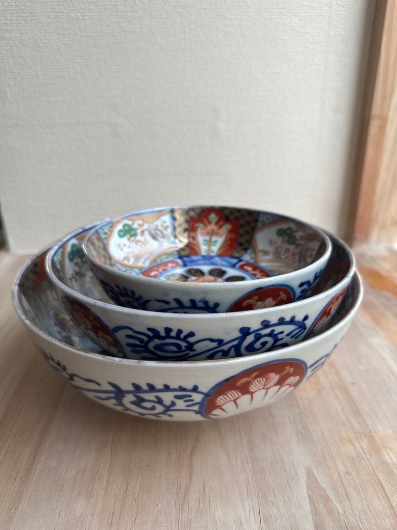 古伊万里　重ね鉢　金彩　骨董