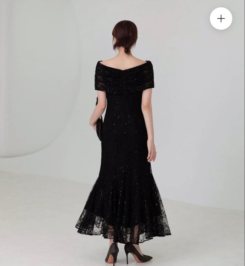 LEJA2WAYレース花柄オフショルダーマーメイドワンピースドレス結婚式同窓会