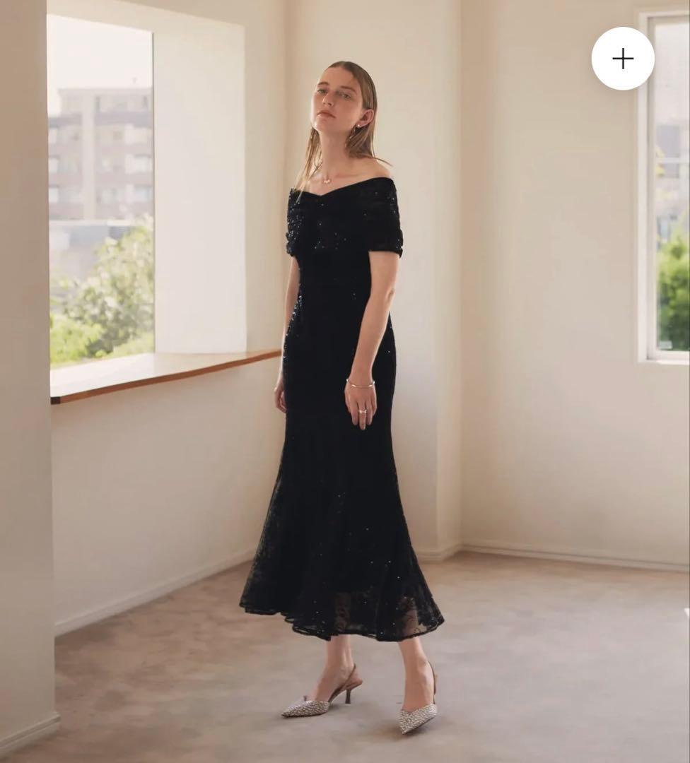 LEJA2WAYレース花柄オフショルダーマーメイドワンピースドレス結婚式同窓会