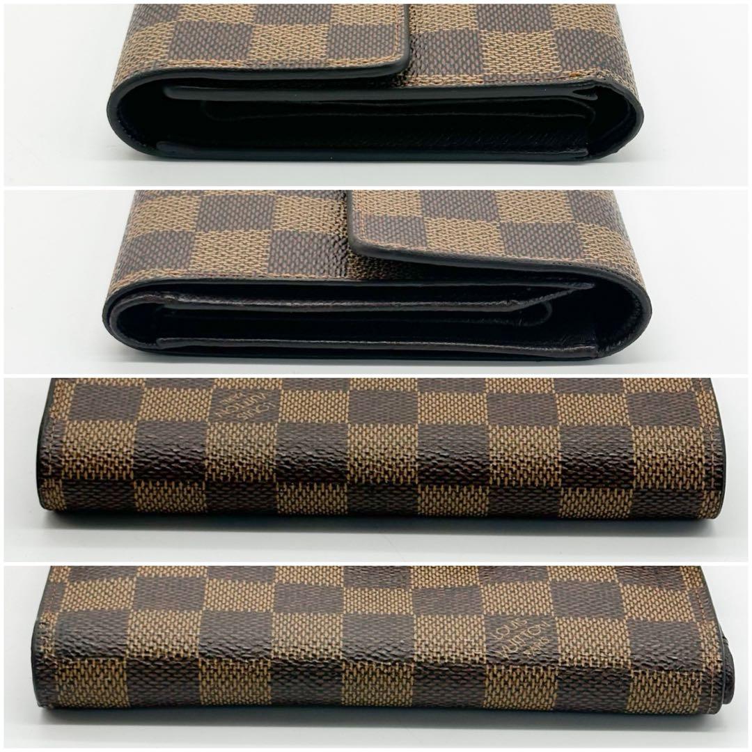 ルイヴィトン ポルト トレゾール エテュイ パピエ ダミエ 三つ折り 長