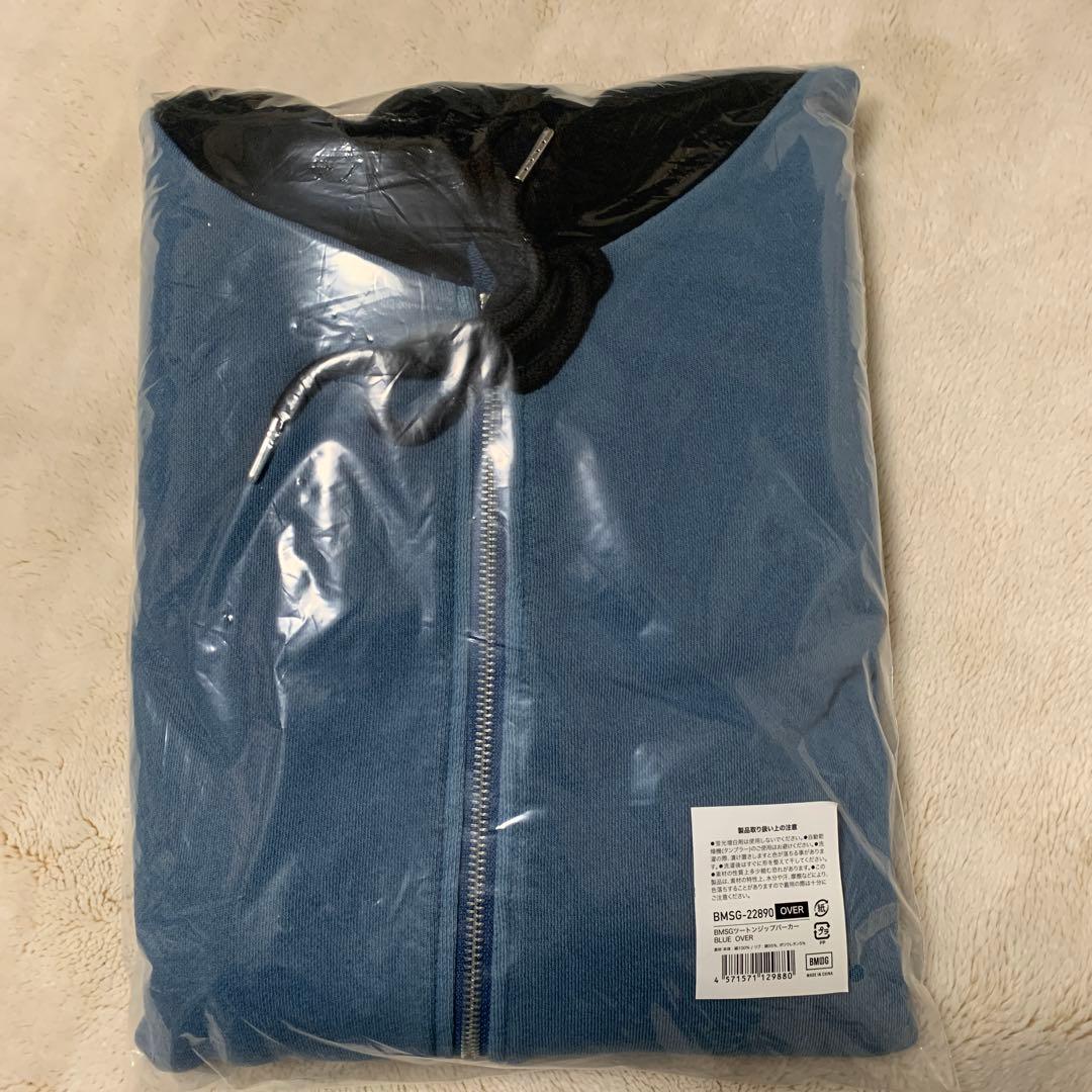 BMSGツートンジップアップパーカー OVERサイズ