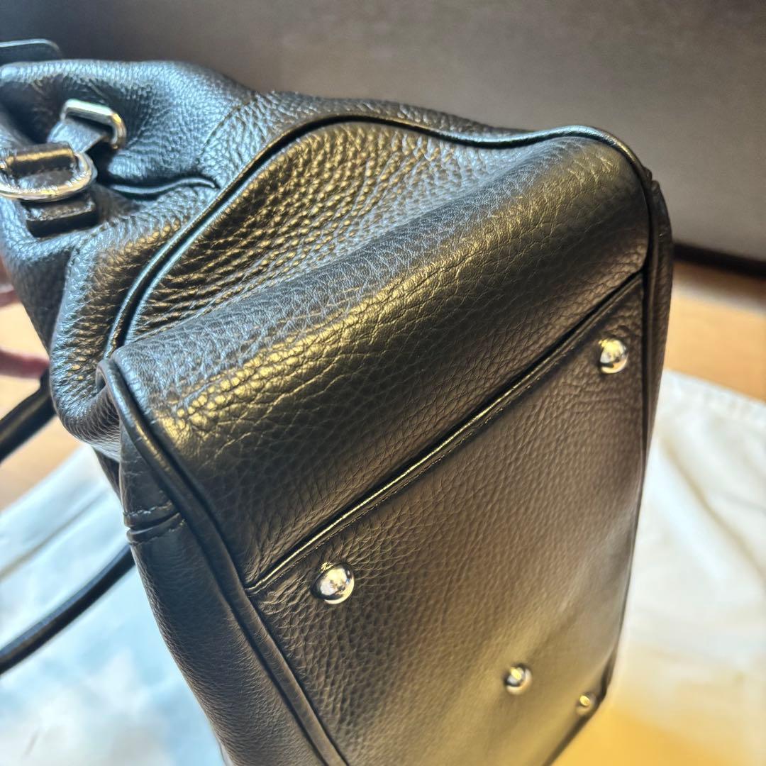 PELLE MORBIDAブラックビジネスバッグ　MB026A