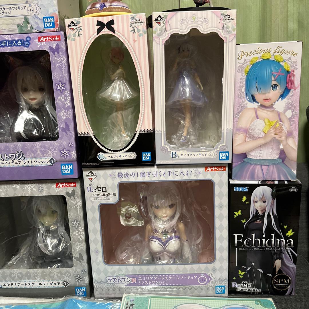 リゼロ　一番くじ　フィギュア　アートスケール　まとめ売り
