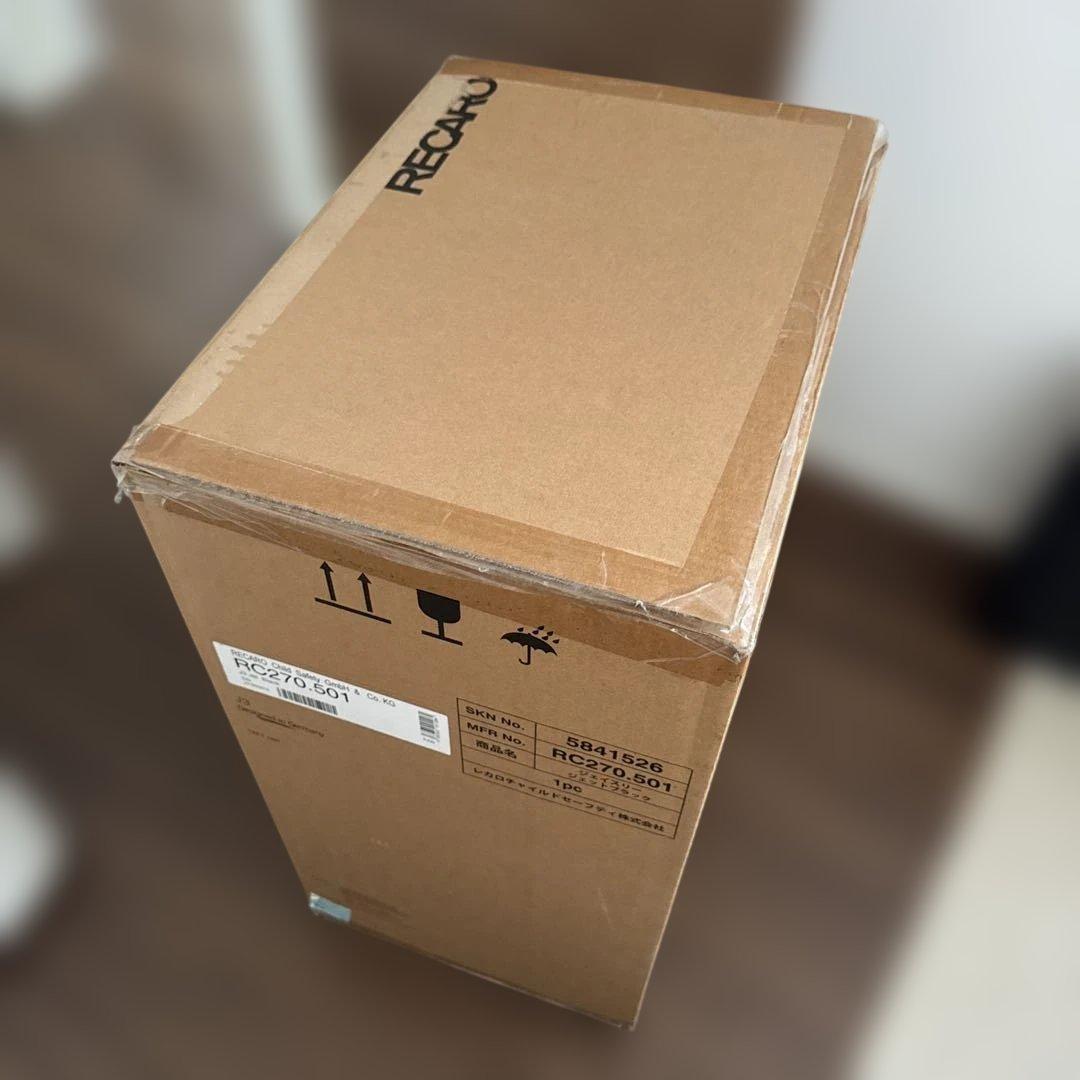 【はるしづ 】RECARO ジュニアシート ブラック/レッド