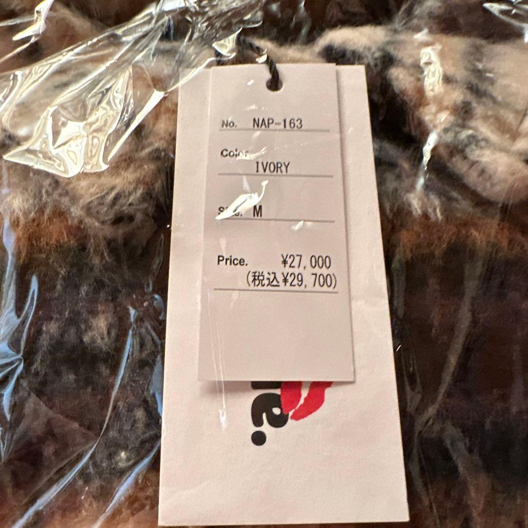 naptime チェック中綿ジャケット IVORY Mサイズ