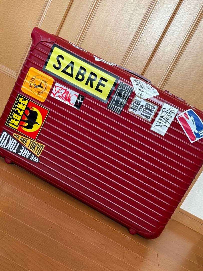 RIMOWAリモワ サルサ 2輪 レッド 赤 ステッカー スーツケース