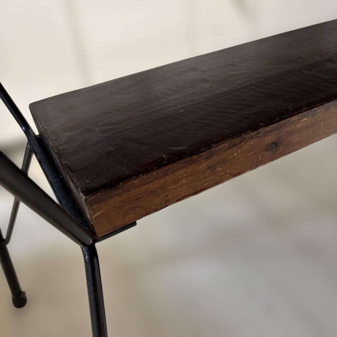 【used】アンティーク　ダイニングテーブル　オレンジタイル　ヴィンテージ