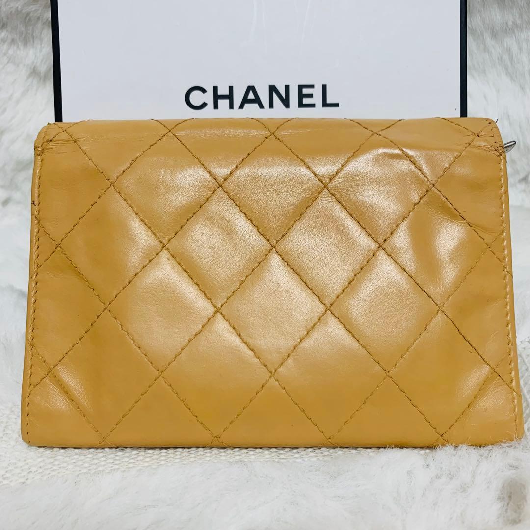 なな様専用シャネル カンボンライン ミニ財布 ラムスキン ベージュ